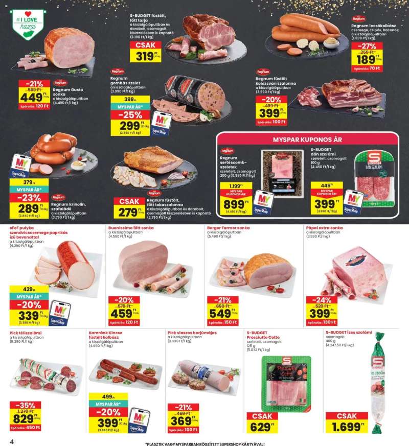 Interspar Interspar akciós újság 4 oldal