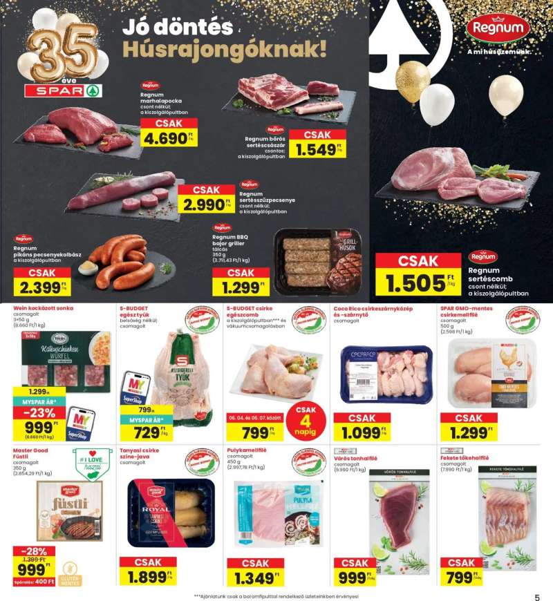 Interspar Interspar akciós újság 5 oldal