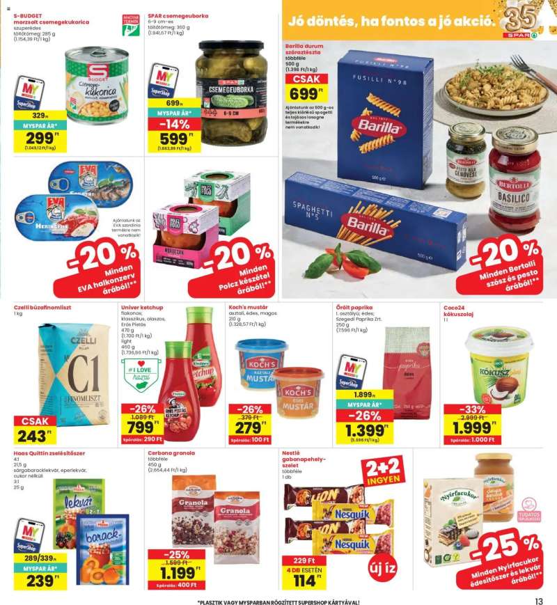 Interspar Interspar akciós újság 13 oldal