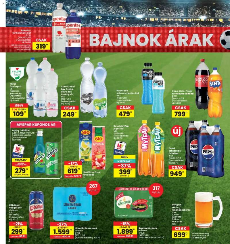 Interspar Interspar akciós újság 4 oldal