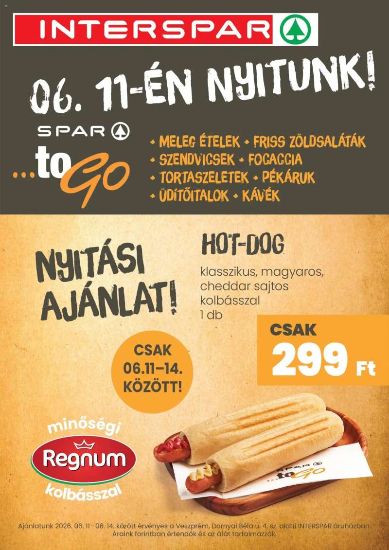 Interspar Interspar Veszprém toGo nyitás 1 oldal