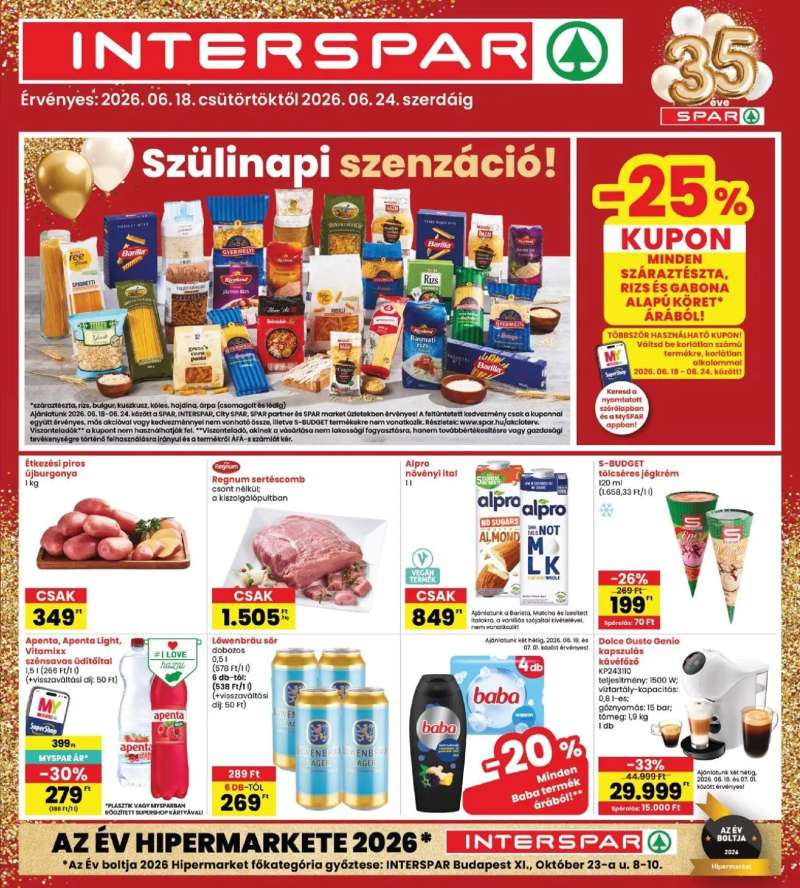 Interspar Interspar akciós újság 1 oldal