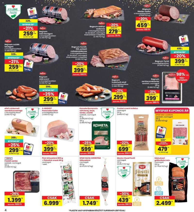 Interspar Interspar akciós újság 4 oldal