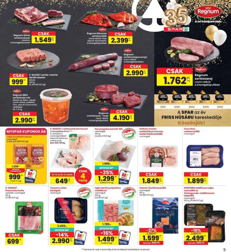Interspar Interspar akciós újság 5 oldal