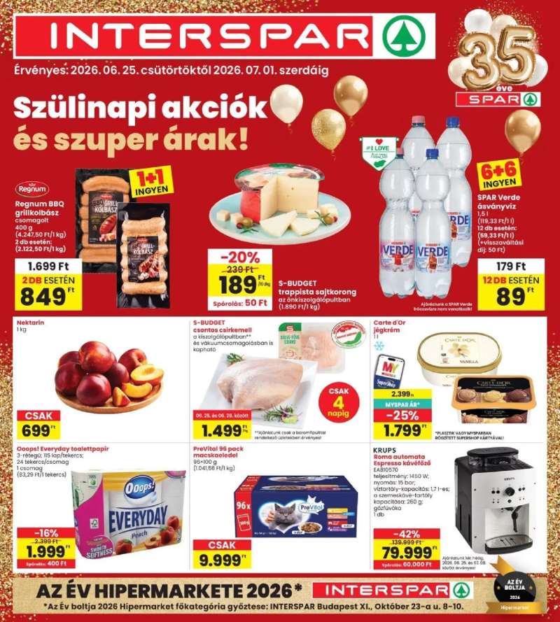 Interspar Interspar akciós újság 1 oldal
