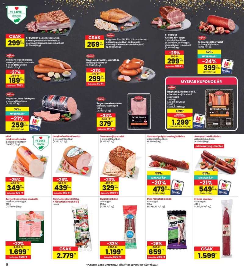 Interspar Interspar akciós újság 6 oldal