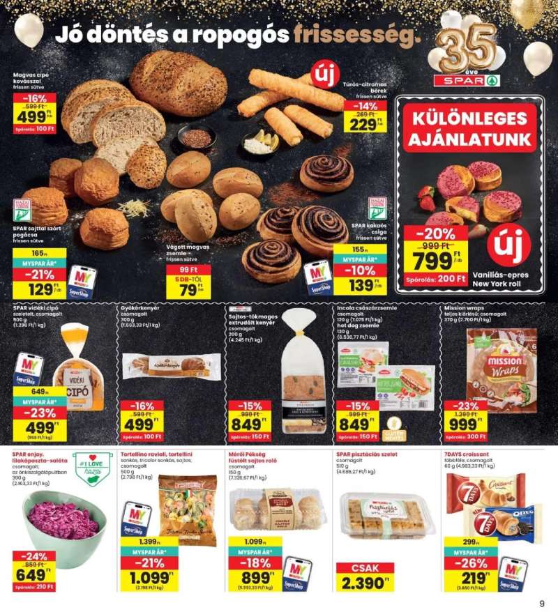 Interspar Interspar akciós újság 9 oldal