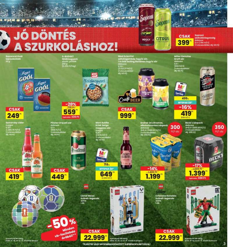 Interspar Interspar akciós újság 3 oldal