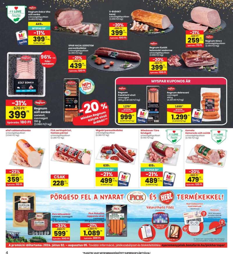Interspar Interspar akciós újság 4 oldal