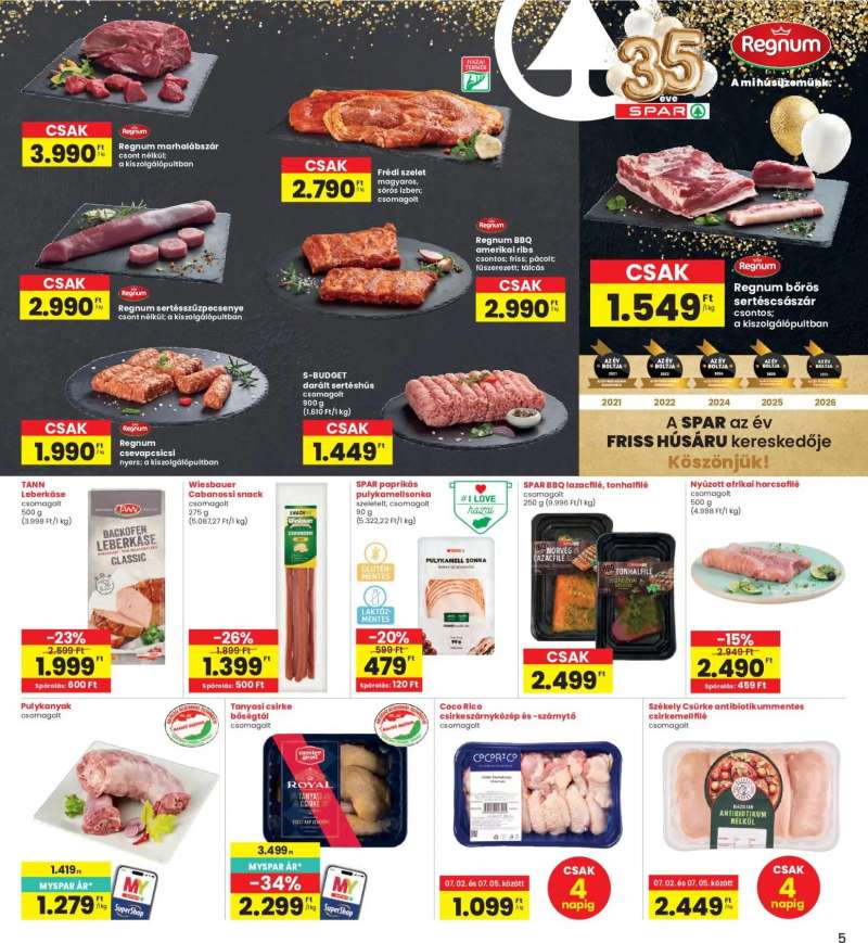 Interspar Interspar akciós újság 5 oldal