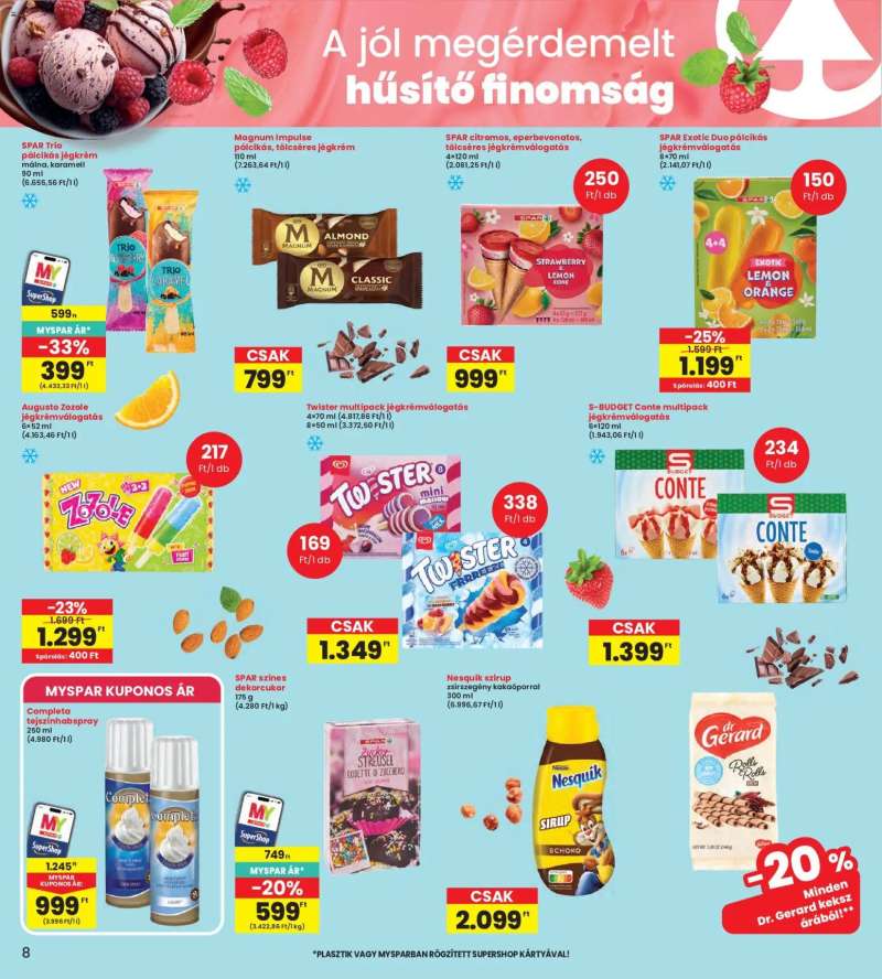Interspar Interspar akciós újság 8 oldal
