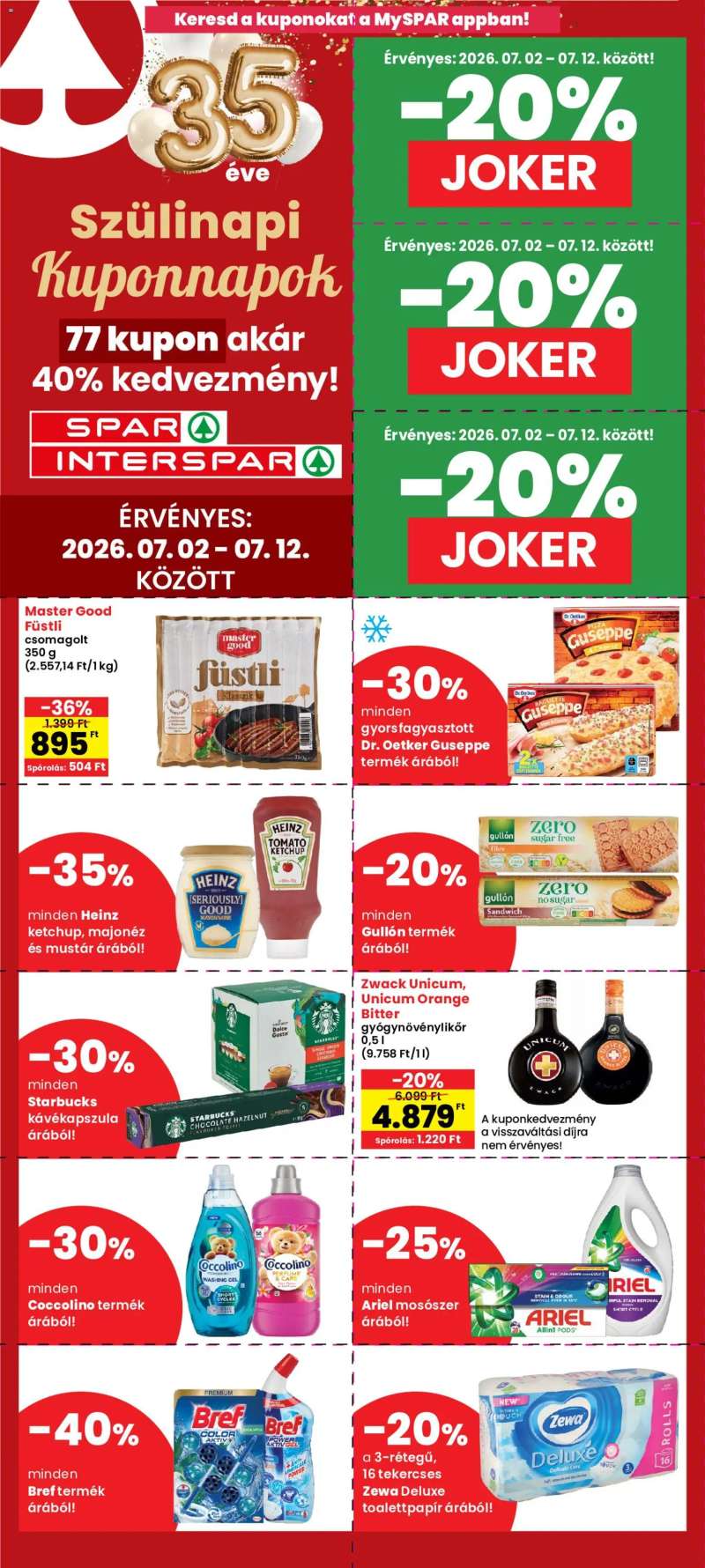 Interspar Interspar Kuponnapok 1 oldal