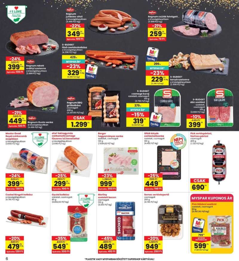 Interspar Interspar akciós újság 6 oldal