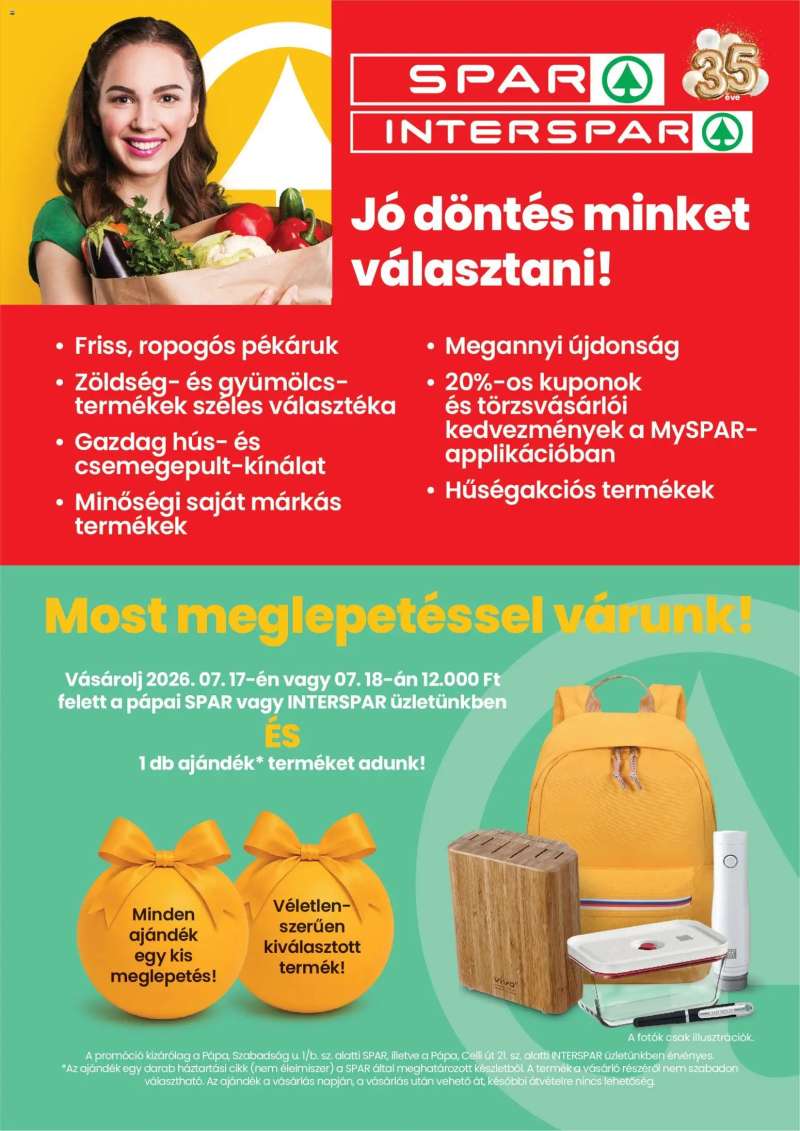 Interspar Interspar Pápa szórólap 1 oldal