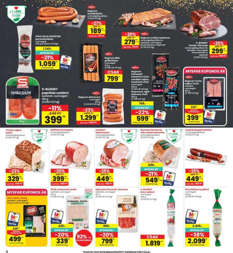 Interspar Interspar akciós újság 4 oldal