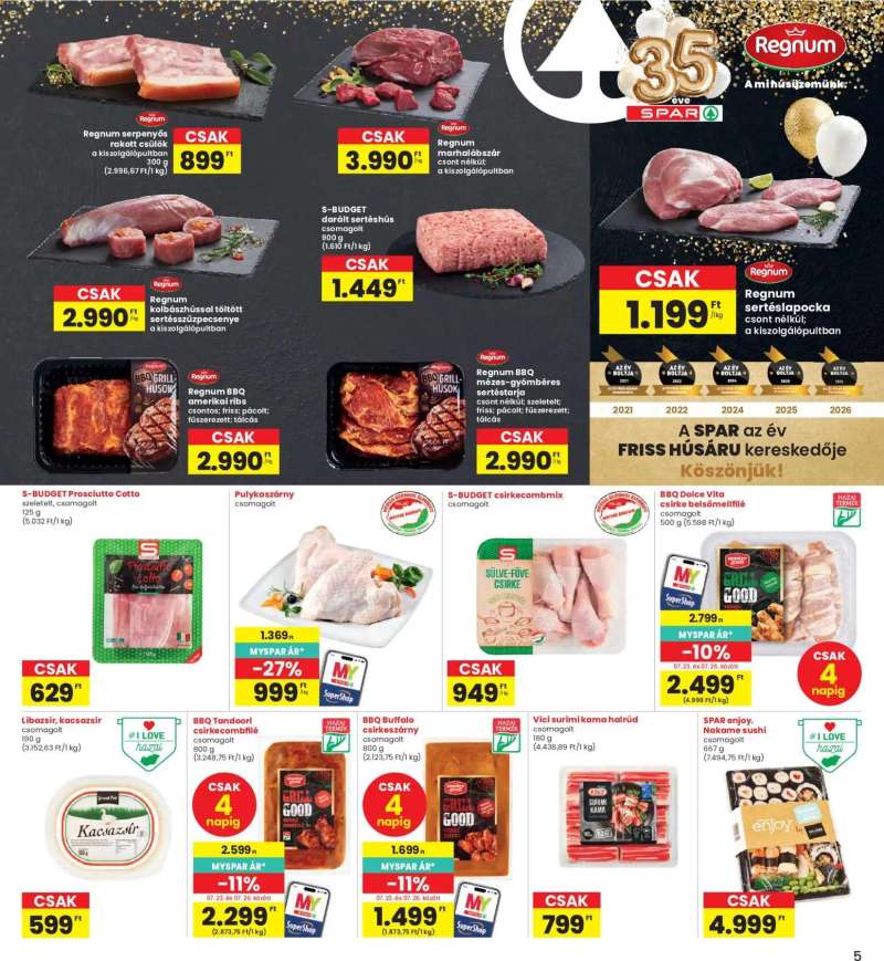 Interspar Interspar akciós újság 5 oldal