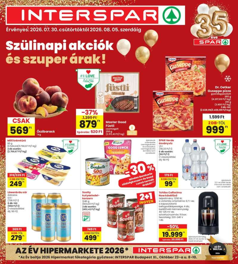 Interspar Interspar akciós újság 1 oldal