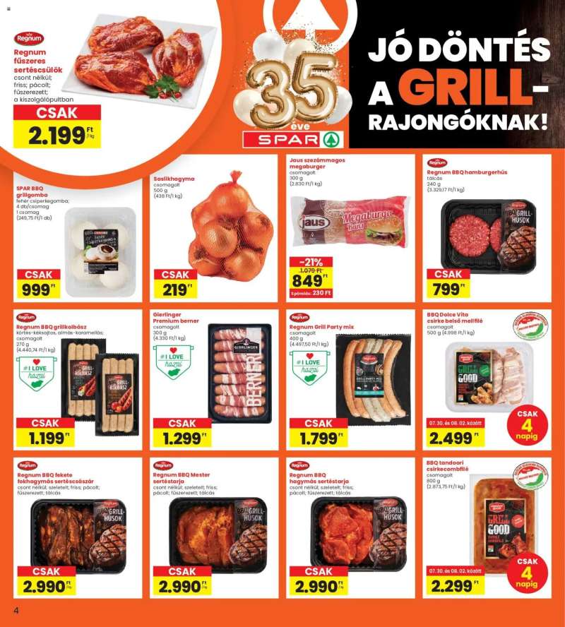 Interspar Interspar akciós újság 4 oldal