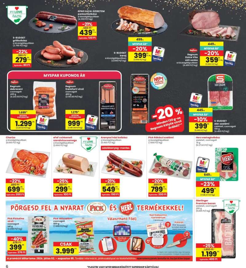 Interspar Interspar akciós újság 6 oldal