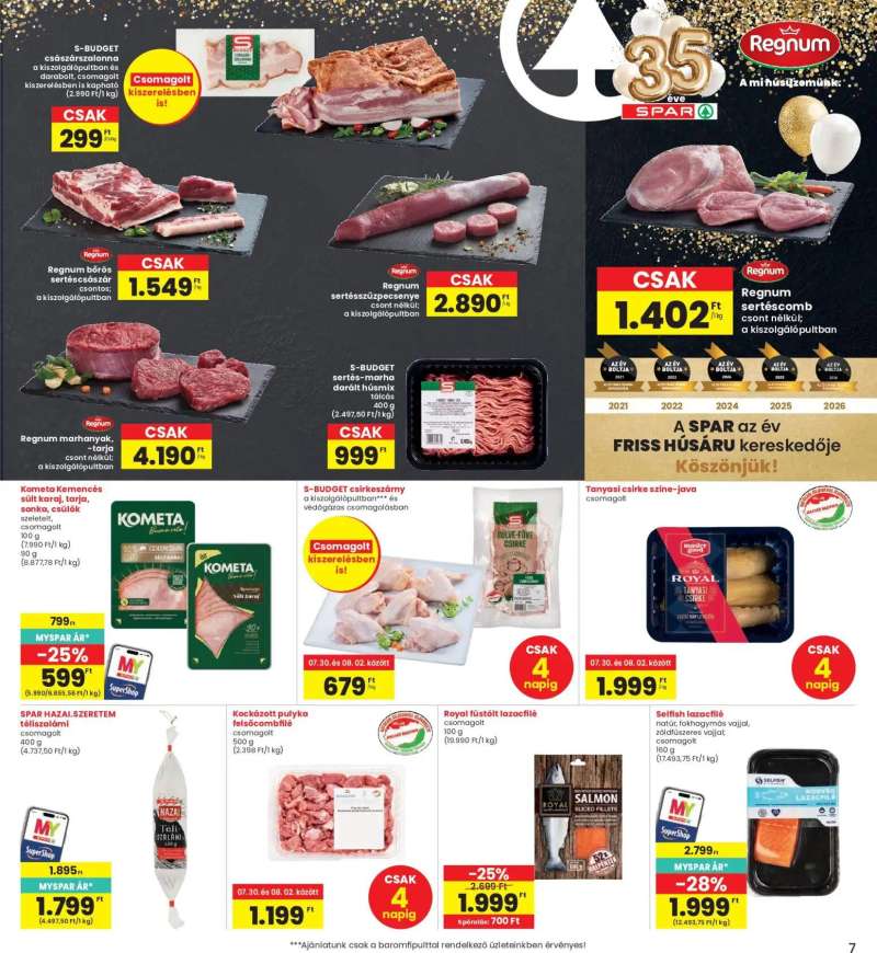 Interspar Interspar akciós újság 7 oldal