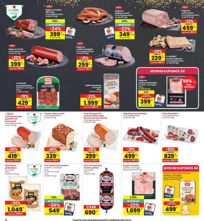 Interspar Interspar akciós újság 4 oldal