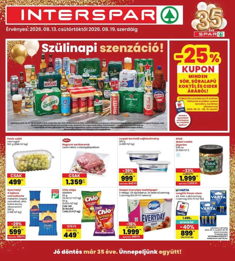 Interspar Interspar akciós újság 1 oldal