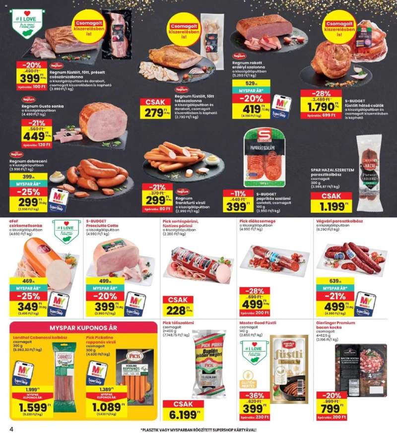 Interspar Interspar akciós újság 4 oldal