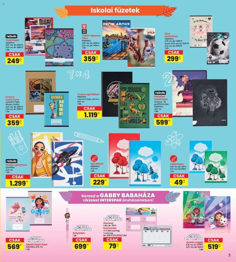 Interspar Interspar Iskola katalógus 3 oldal