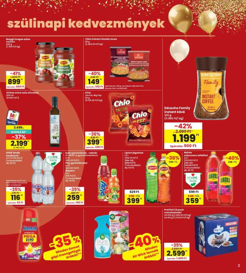 Interspar Interspar akciós újság 3 oldal