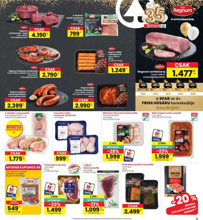 Interspar Interspar akciós újság 5 oldal