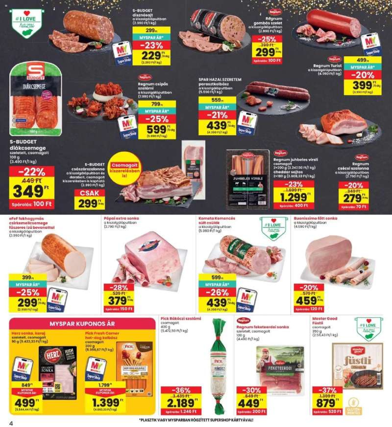 Interspar Interspar akciós újság 4 oldal