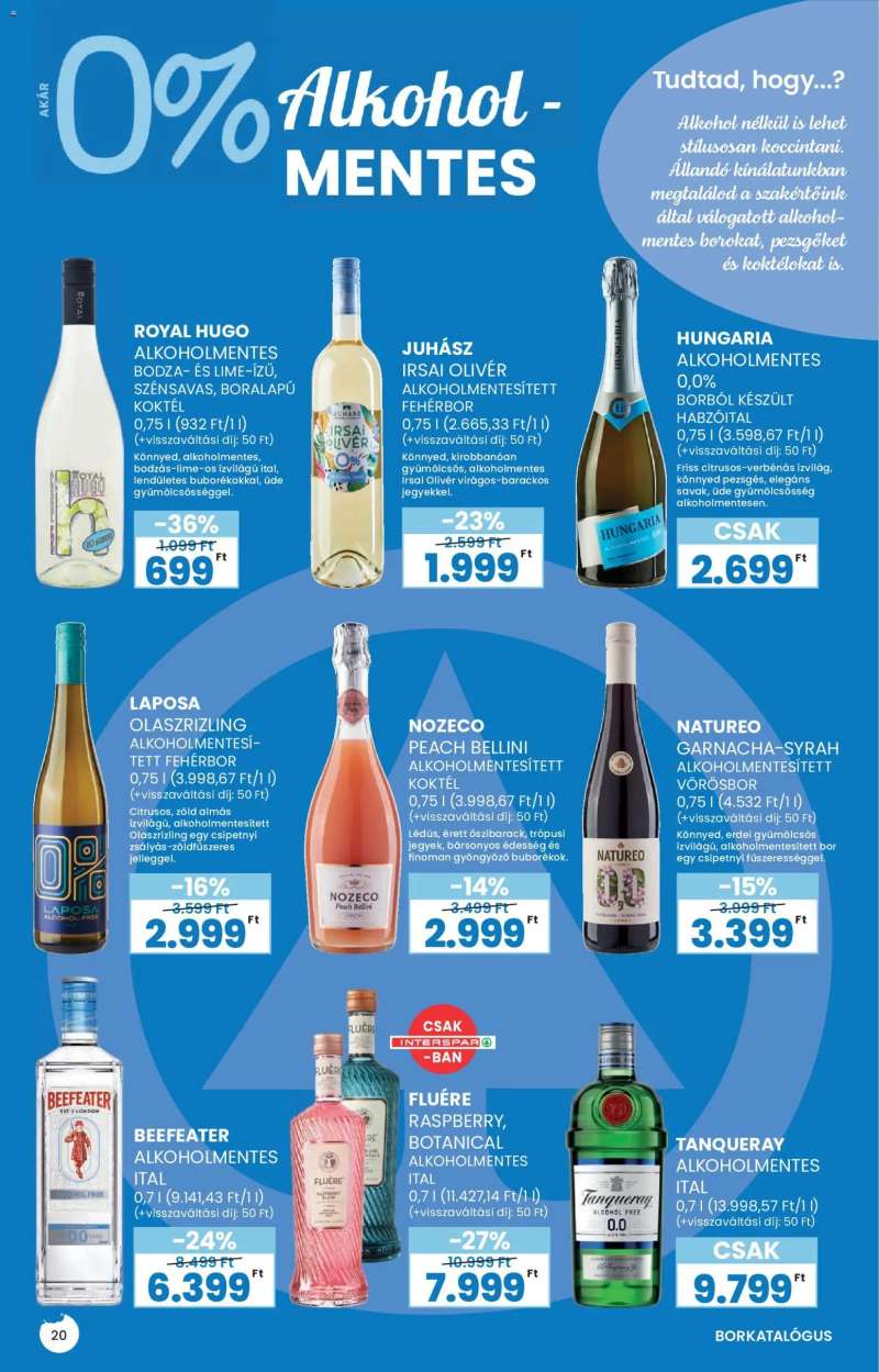 Interspar Interspar BOR ősz katalógus 20 oldal