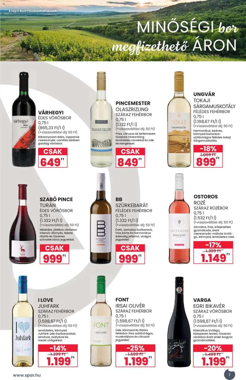 Interspar Interspar BOR ősz katalógus 7 oldal