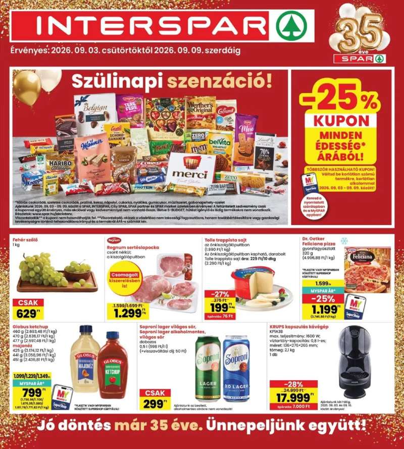 Interspar Interspar akciós újság 1 oldal
