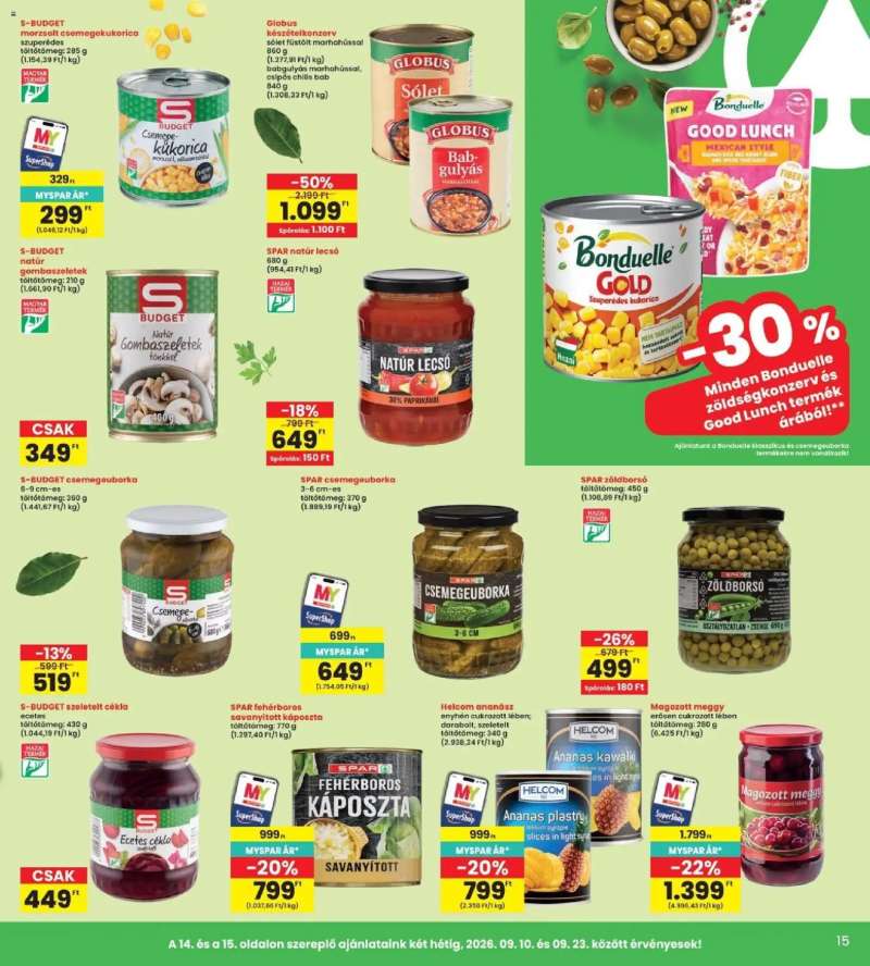 Interspar Interspar akciós újság 15 oldal