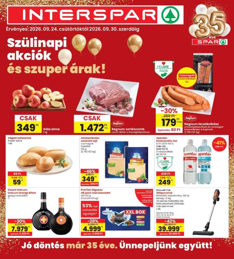 Interspar Interspar akciós újság 1 oldal