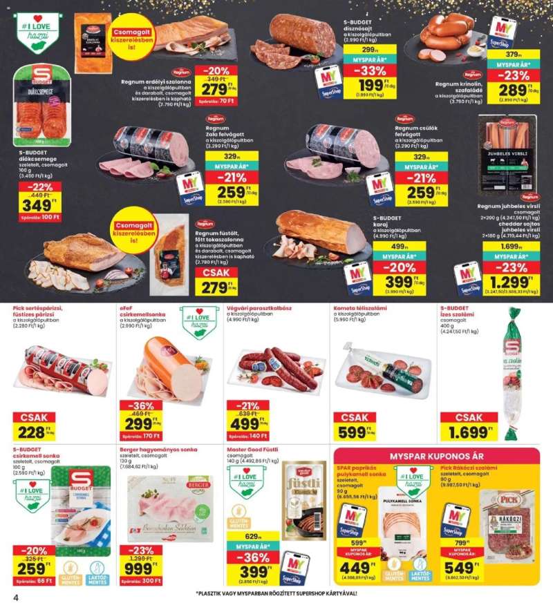 Interspar Interspar akciós újság 4 oldal