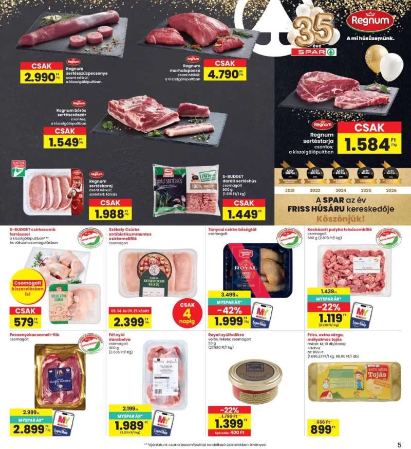 Interspar Interspar akciós újság 5 oldal