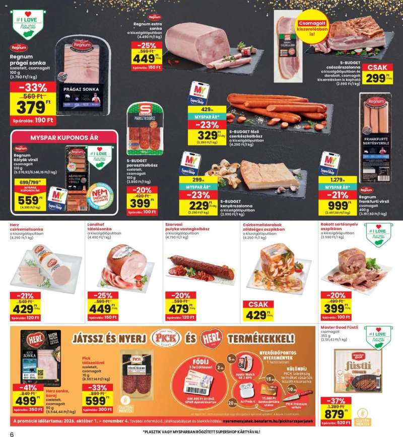 Interspar Interspar akciós újság 6 oldal