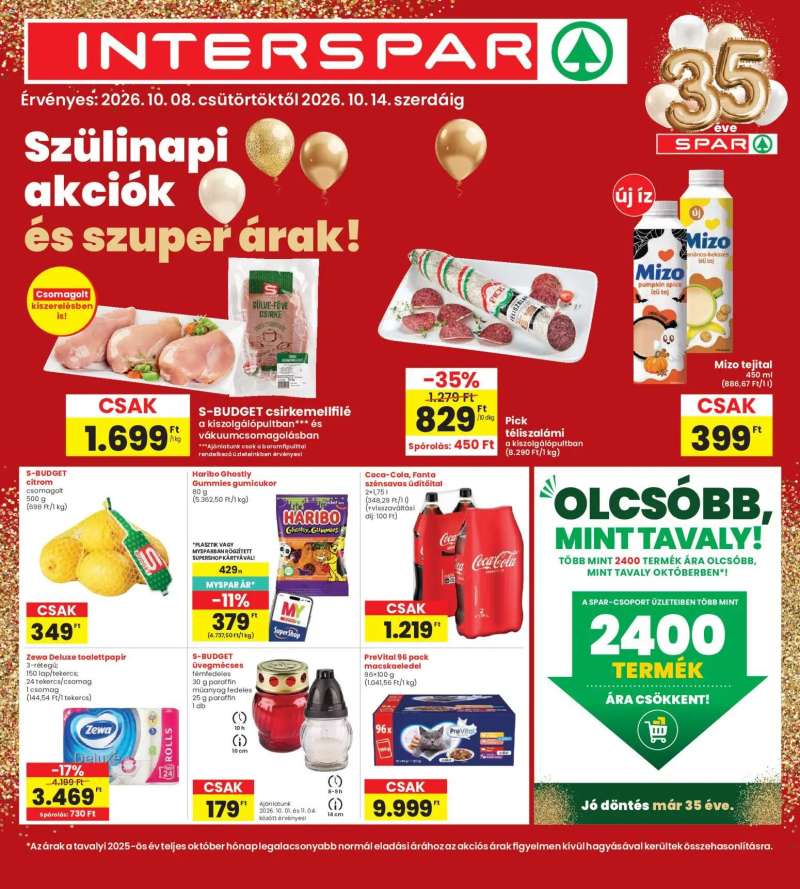 Interspar Interspar akciós újság 1 oldal