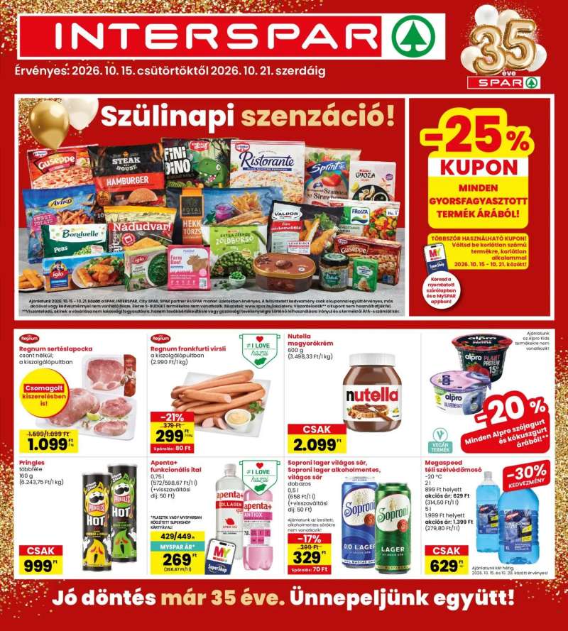 Interspar Interspar akciós újság 1 oldal