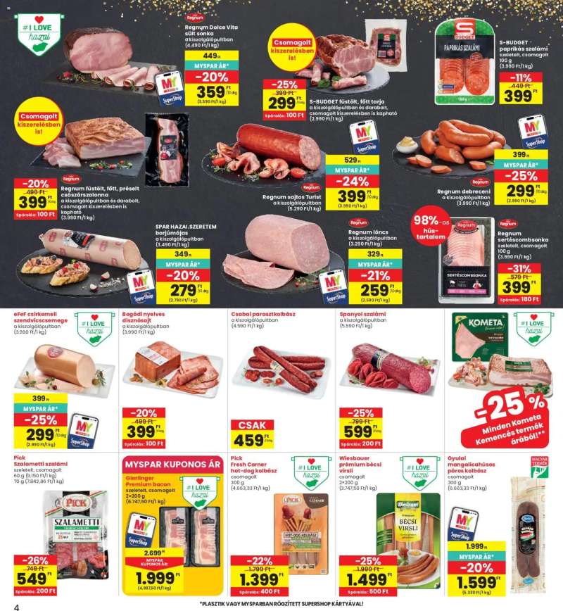 Interspar Interspar akciós újság 4 oldal