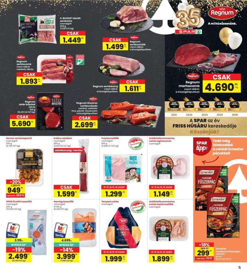 Interspar Interspar akciós újság 5 oldal