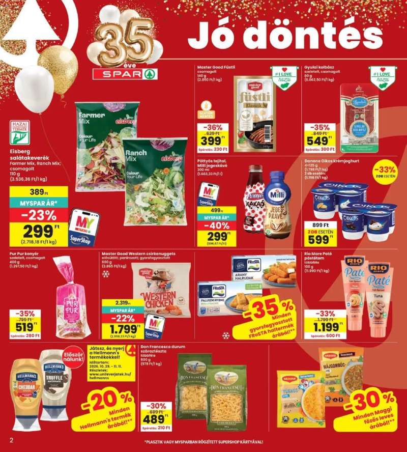 Interspar Interspar akciós újság 2 oldal