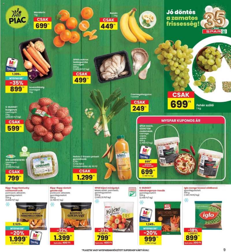 Interspar Interspar akciós újság 9 oldal