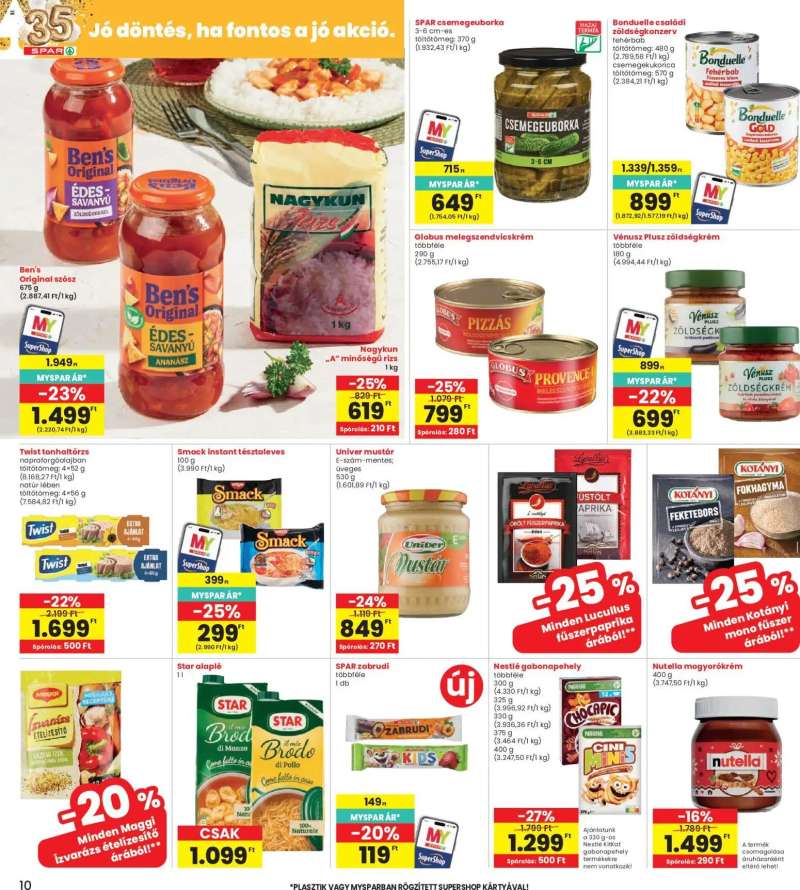 Interspar Interspar akciós újság 10 oldal