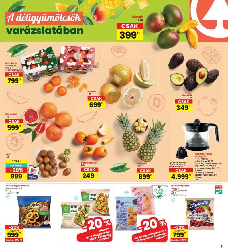 Interspar Interspar akciós újság 5 oldal