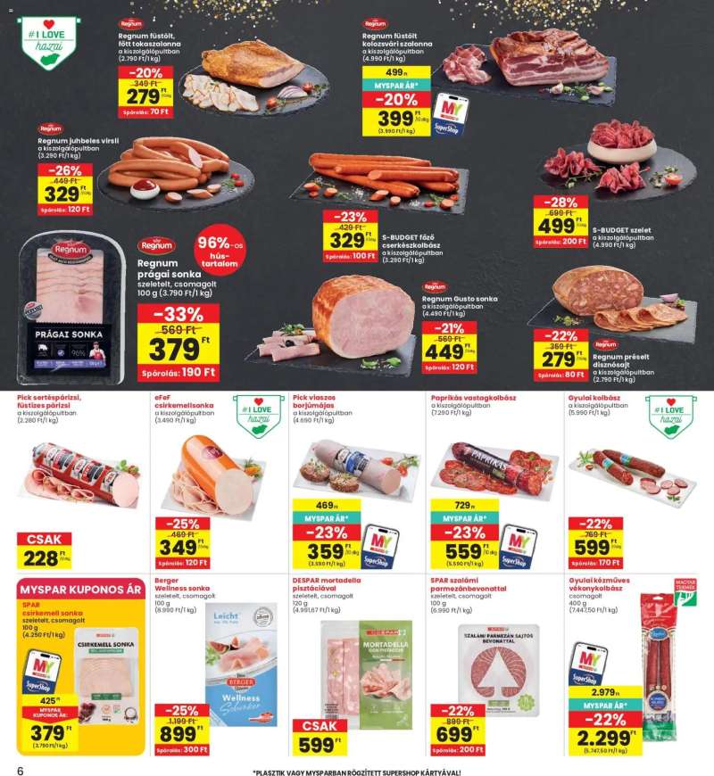 Interspar Interspar akciós újság 6 oldal