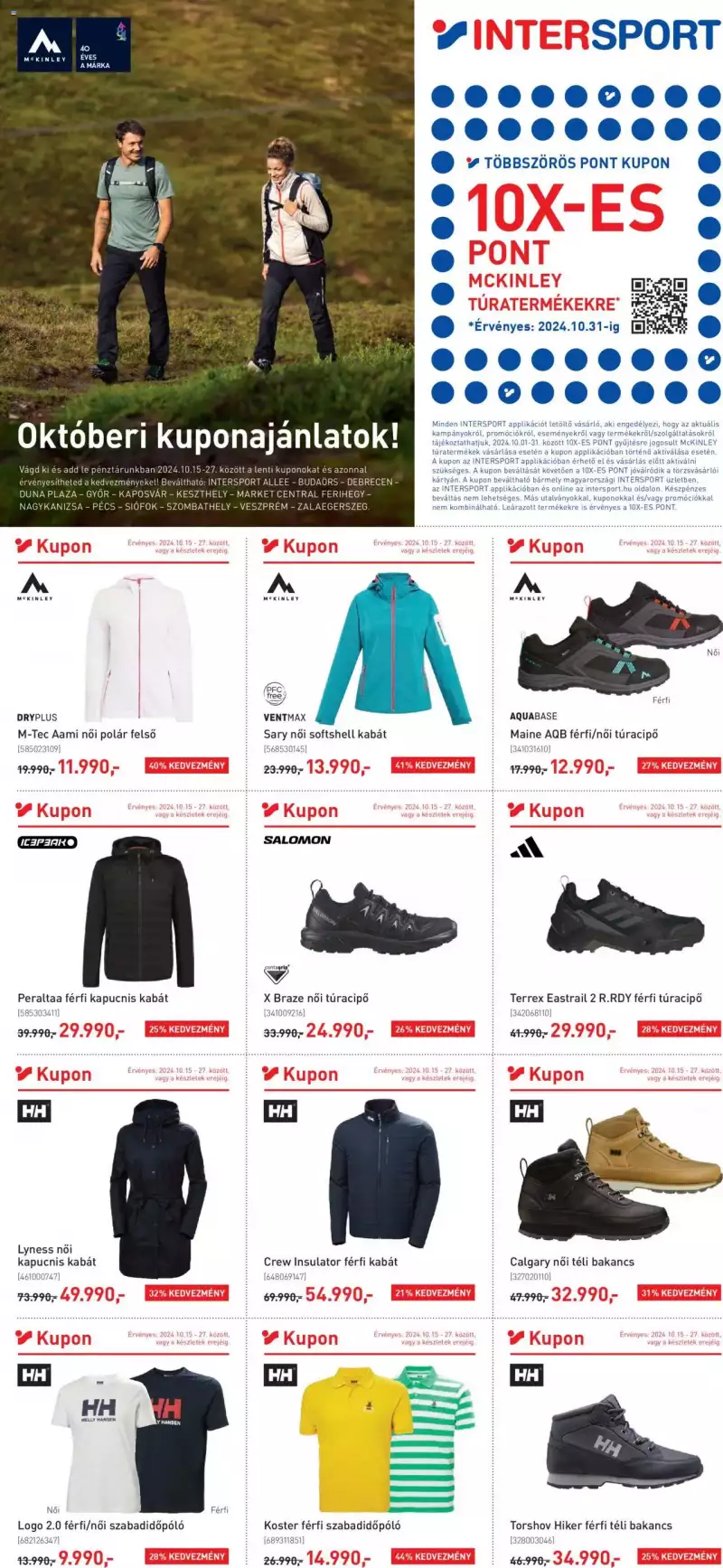 Intersport Akciós újság Intersport 1 oldal