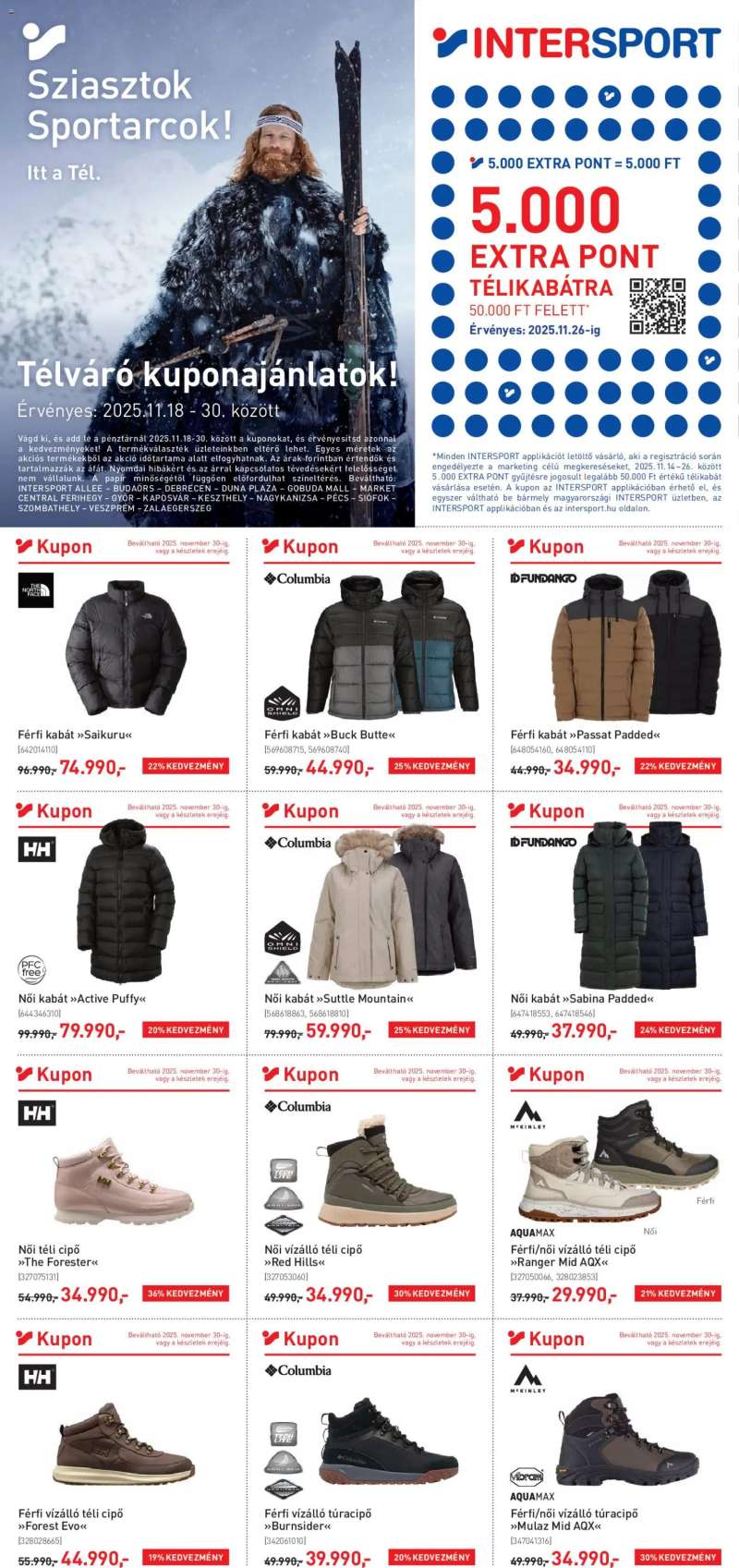 Intersport Aktuális kuponlap 1 oldal